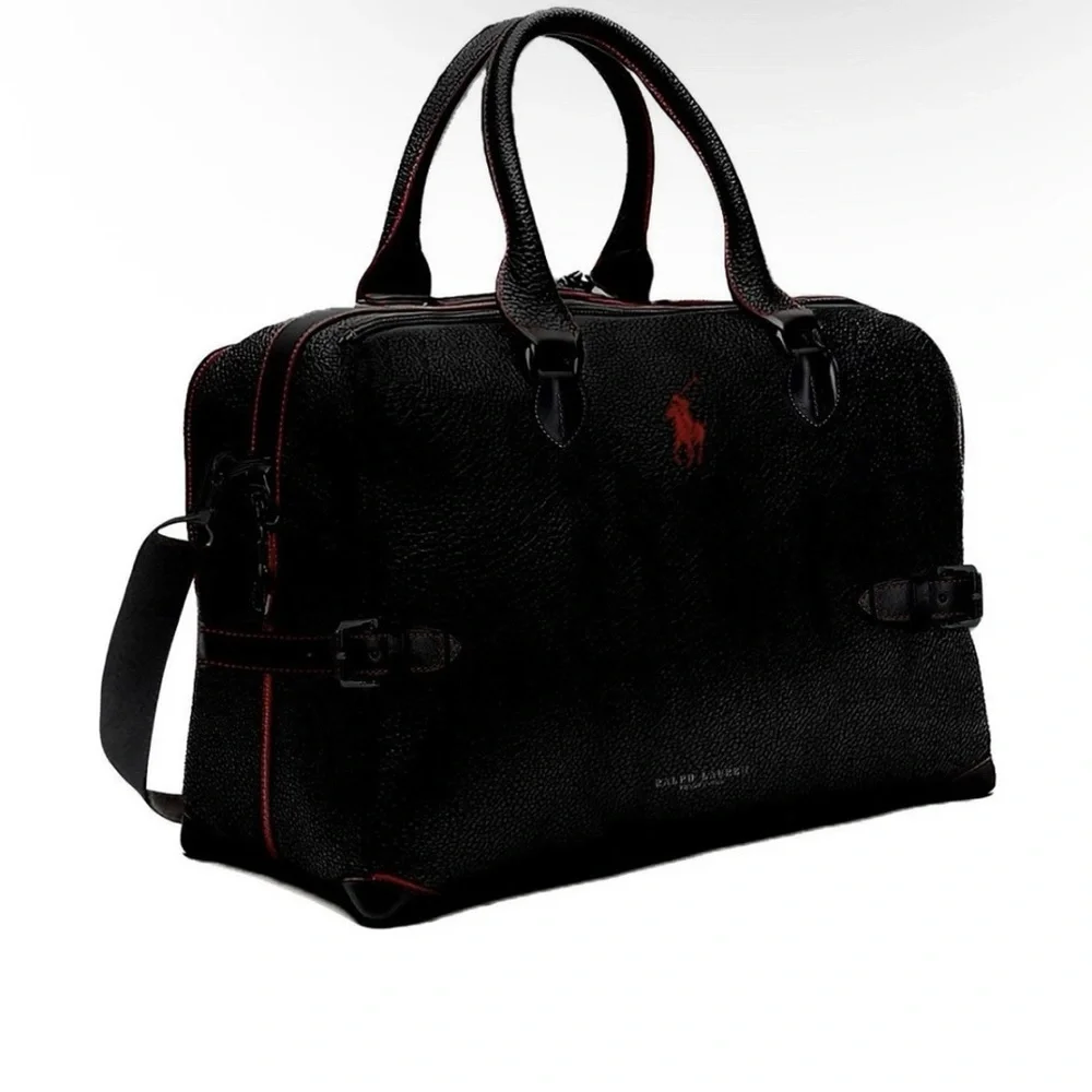 Polo Ralph Lauren Pebbled Duffle bag black